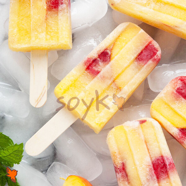 Фруктовый лед персик клубника «Айскро», 75г