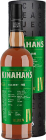 Виски ирландский «Kinahan's Quadrat № IV» в тубе, 0.7 л