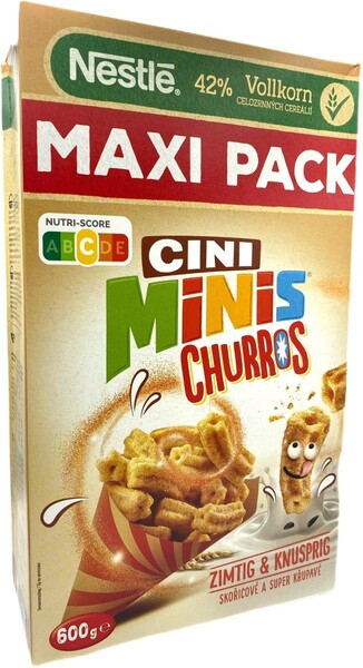 CINI MINIS / Сухой завтрак Nestle / Нестле Мини Чуррос 600гр (Германия)
