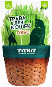 Трава для кошек TITBIT овес, 60 г