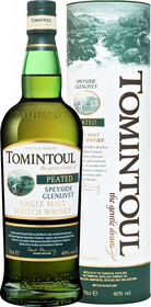 Виски Tomintoul Speyside Glenlivet Peatet Single Malt Scotch Whisky (gift box) 0.7 л