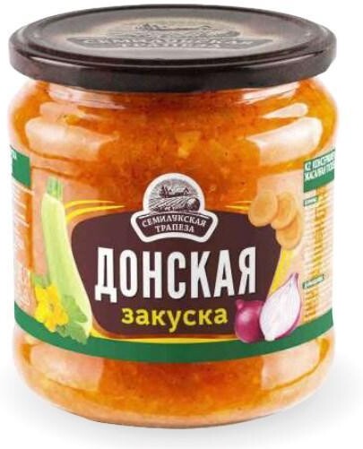 Закуска овощная Семилукская трапеза донская, 460 гр., стекло