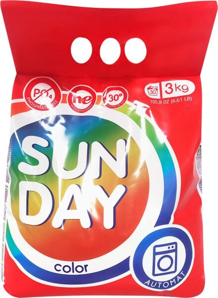 Стиральный порошок Sunday Color 3кг