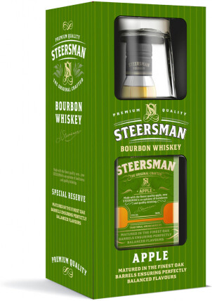 Виски Стирсмен Эппл 35% 0,7л + Бокал п/у