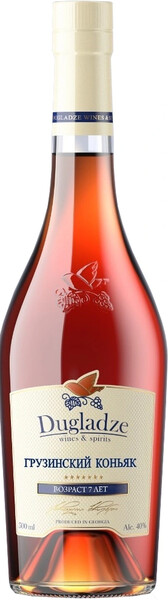 Коньяк Dugladze грузинский 7-летний 40%, 500мл