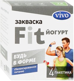 Закваска Vivo FIT-Йогурт 4х0.5г