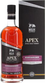 Виски M&H Apex Single Cask Fortified Red Wine 0.7 л в коробке