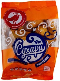 Сухари АШАН Красная птица ванильные, 300 г