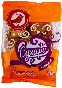 Сухари АШАН Красная птица с изюмом, 300 г