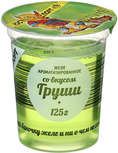 Желе РостАгроЭкспорт ароматизированное со вкусом груши, 125г