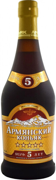 Коньяк армянский «Arcon 5 Years Old» в матовой бутылке, 0.5 л