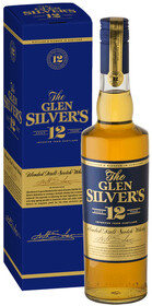 Виски шотландский «Glen Silver's Blended Malt Scotch 12 Years Old» в подарочной упаковке, 0.7 л