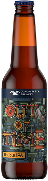 Пиво Горьковская пивоварня Двойной Индийский Пэйл Эль светлое нефильтрованное осветленное пастеризованное 8% 0,44л