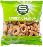 Изделия хлебобулочные Сушки с маком Smart 200 гр Посольство вкусной еды ТД