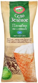 Мороженое Село Зеленое пломбир с ароматом ванили 18% 110 г