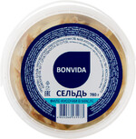 Сельдь BONVIDA филе-кусочки в масле, 780г