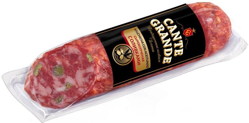 Сырокопченая колбаса с оливками Царицыно 220г