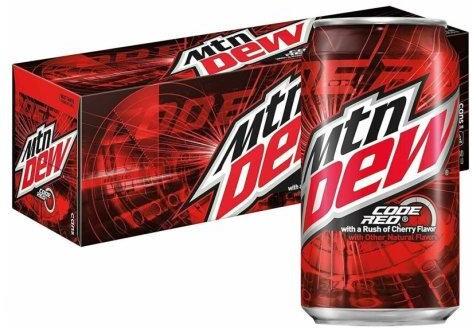 Напиток Mountain Dew Code Red, 355 мл., ж/б