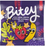 Детские паффы-чипсы со вкусом «Клубника-банан» (без глютена), Bitey, 20 г, Россия