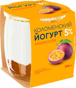 Йогурт Коломенский с наполнителем «Маракуйя» 5% 170г, Россия