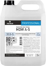 Средство для мытья посуды Pro-Brite machine dish wash A-5 в посудомоечных машинах в мягкой воде концентрат, 5 л., ПЭТ