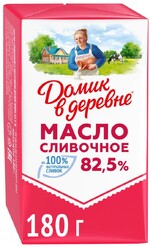 Масло Домик в деревне сливочное 82.5% 180 г