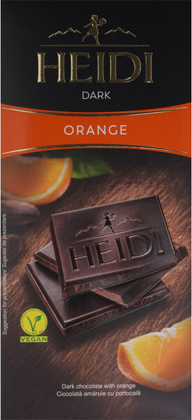 Шоколад Heidi DARK Апельсин темный 80г, Румыния