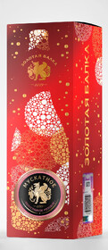 Вино игристое Золотая Балка Мускатное розовое полусладкое п/у 12%, 750мл