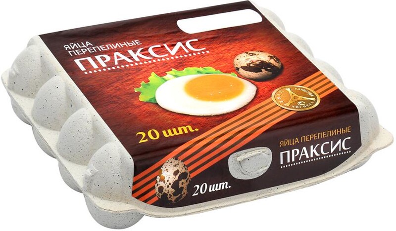 Яйцо перепелиное Праксис 20шт