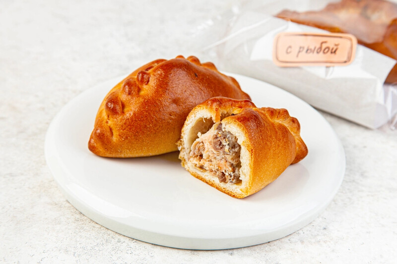 Расстегаи с лососем и палтусом, 120 г (2 шт)