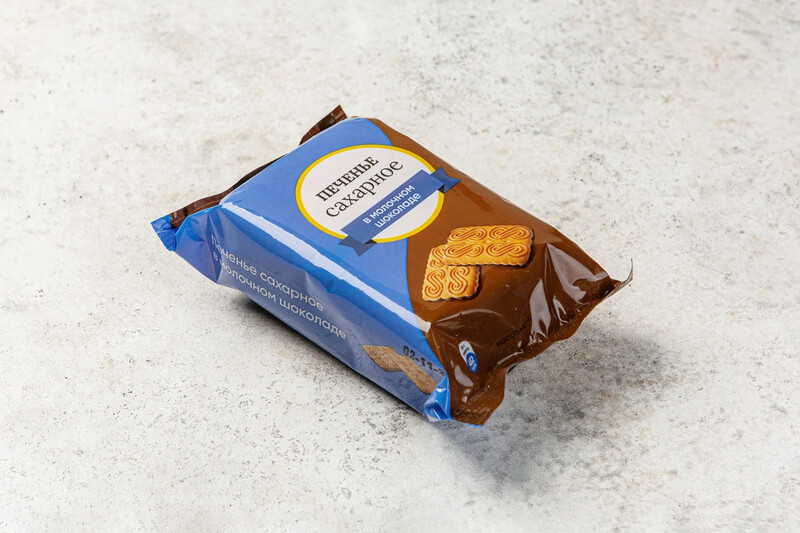 Печенье сахарное в молочном шоколаде