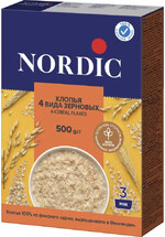 Хлопья Nordic 4 вида зерновых 500 г