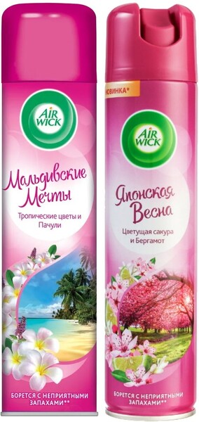 AirWick / Освежит. воздуха AirWick Мальдивские мечты + Японская весна
