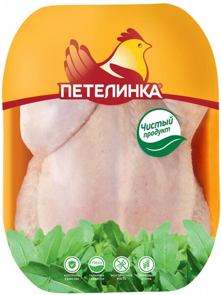 Тушка цыпленка-бройлера Петелинка охлажденная, 0,8-2,4кг