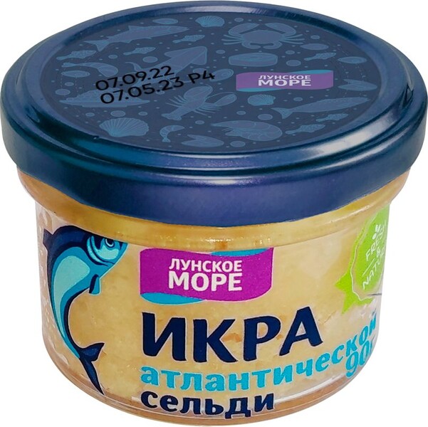 Икра Лунское Море сельди тихоокеанской соленая 90г
