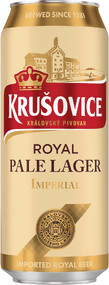 Пиво Krusovice Royal Pale Lager Imperial светлое 0,5 л ж/б
