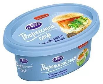 Сыр творожный ЭКОМИЛК 60%, без змж, 200г