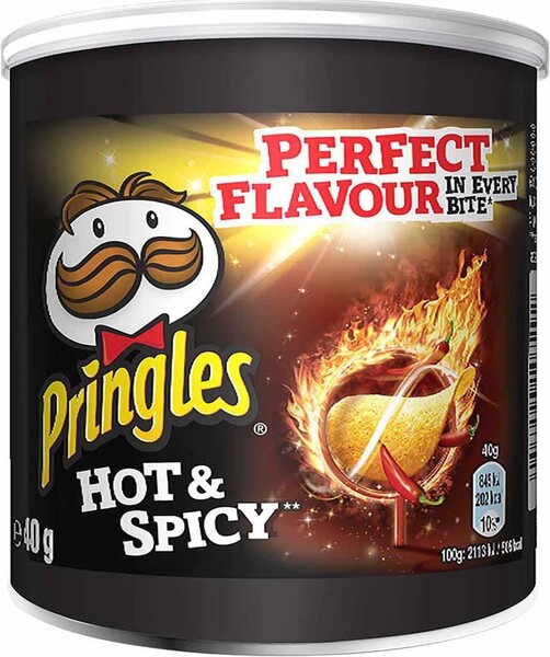 Чипсы Pringles Острые Специи, 40 гр., туба