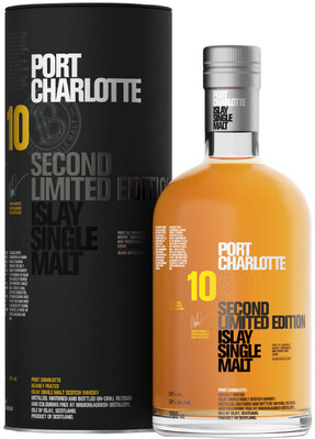 Виски Bruichladdich Port Charlotte 10 Years Second Limited Edition 0.7 л в тубе