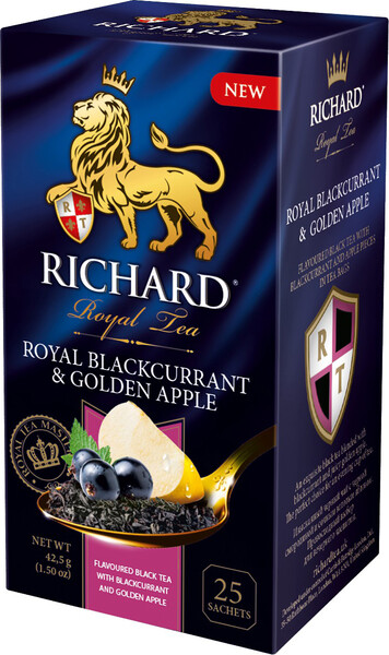 Чай черный Richard Royal смородина-яблоко в пакетиках 1,7 г х 25 шт