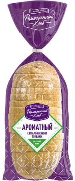 Хлеб Ароматный с итальянскими травами Аладушкин 350г Россия