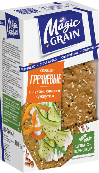 Хлебцы MAGIC GRAIN Гречневые, 160г