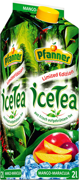 Холодный чай Pfanner Ice Tea манго и маракуйя 2 л, Австрия