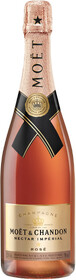 Шампанское розовое полусухое «Moet & Chandon Nectar Imperial Rose», 0.75 л