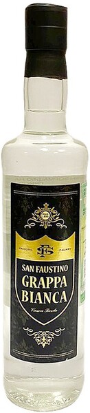 Водка виноградная Сан Фаустино Граппа Бьянка 0,5л 40% (Италия)