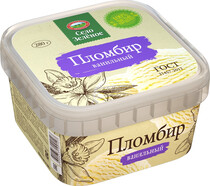 Мороженое Село Зеленое Пломбир с ароматом ванили 15% 280г