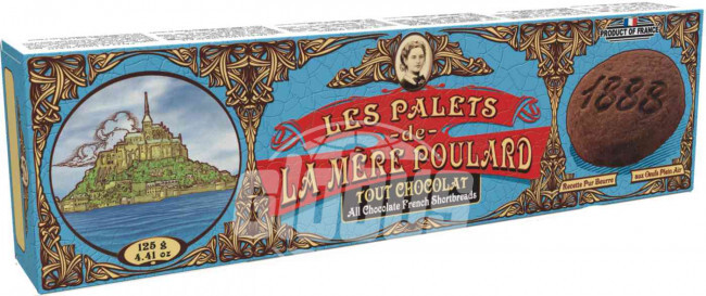 Печенье La Mere Poulard All Chocolate French Shortbreads, 125 г