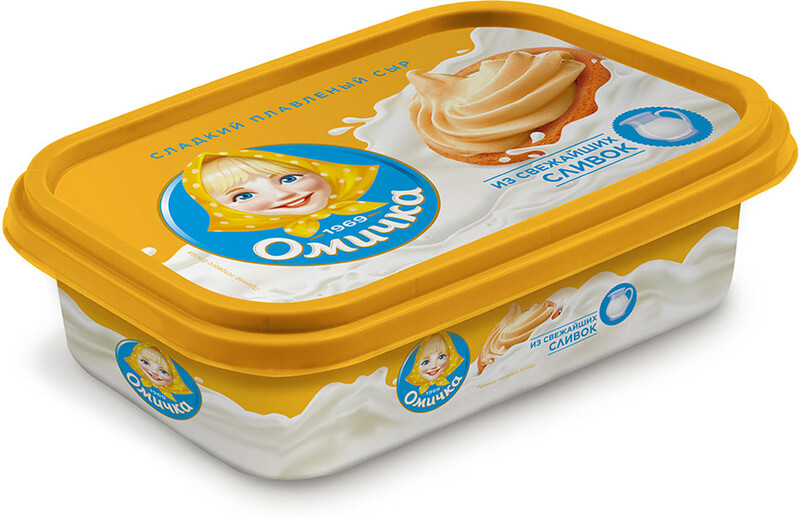 Сыр плавленный «Омичка» сладкий, 80 г