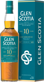 Виски шотландский «Glen Scotia 10 Years Old» в подарочной упаковке, 0.7 л