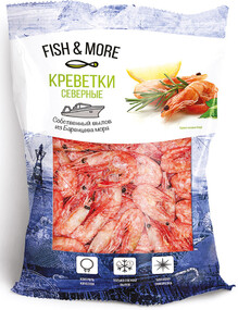 Креветка FISH & MORE северная в/м с/г в панцире 80/100 750г